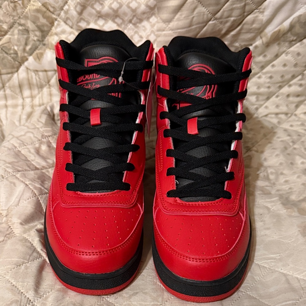 Dynamic Red and Black Athletic Sneakers